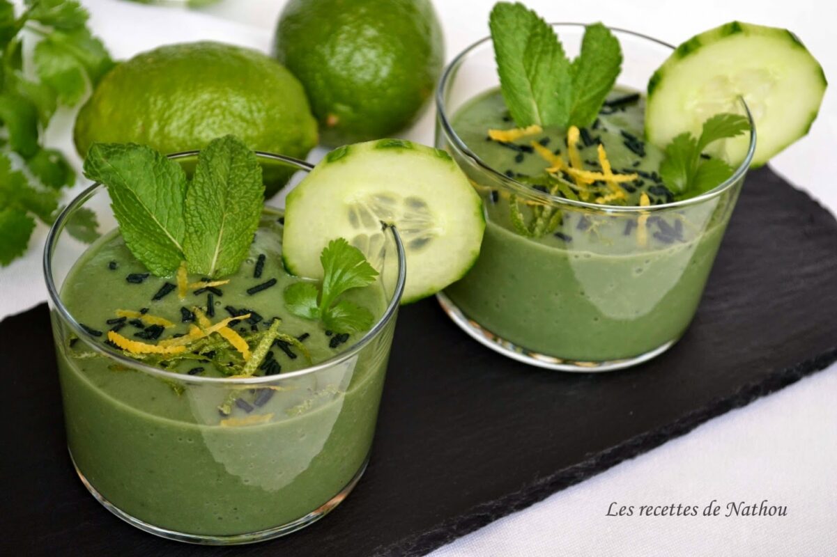 Gaspacho 2Bconcombre avocat spiruline